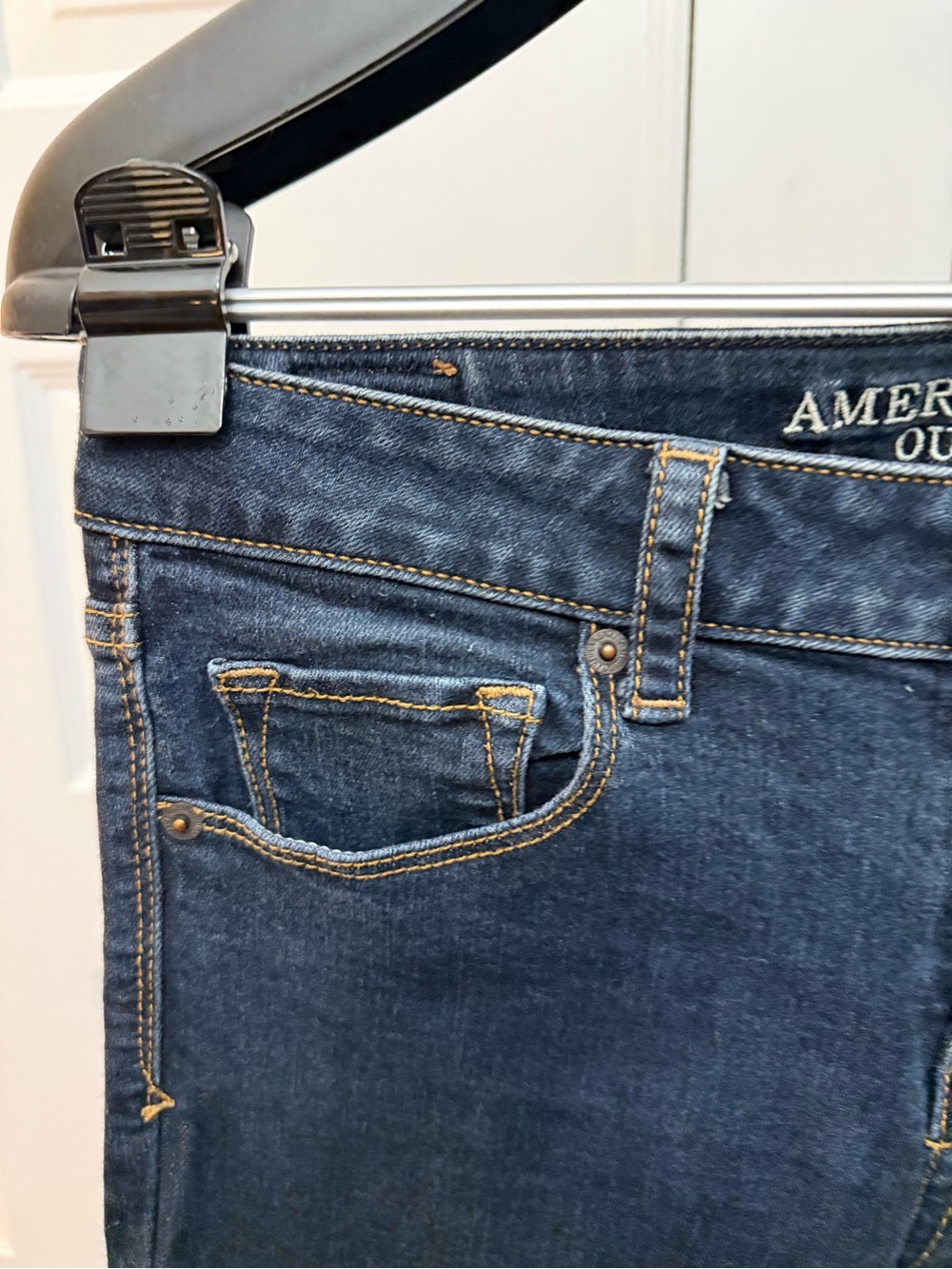 American Eagle Outfitters Dark Navy Skinny Jeans - Picture 2 of 7